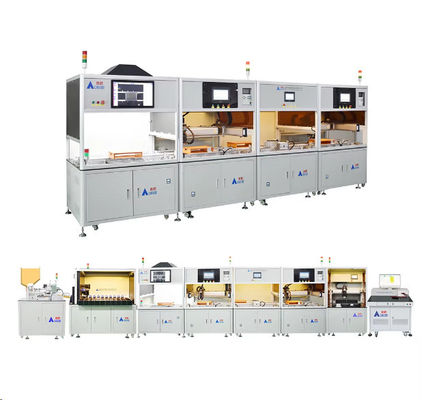 주문 터치 스크린 인터페이스와 공기 압력으로 실린드리컬 셀 팩 조립 기계 online manufacture